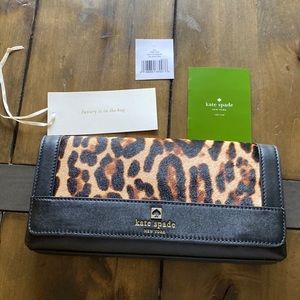 Kate Spade Perri Lane haircalf clutch bag
